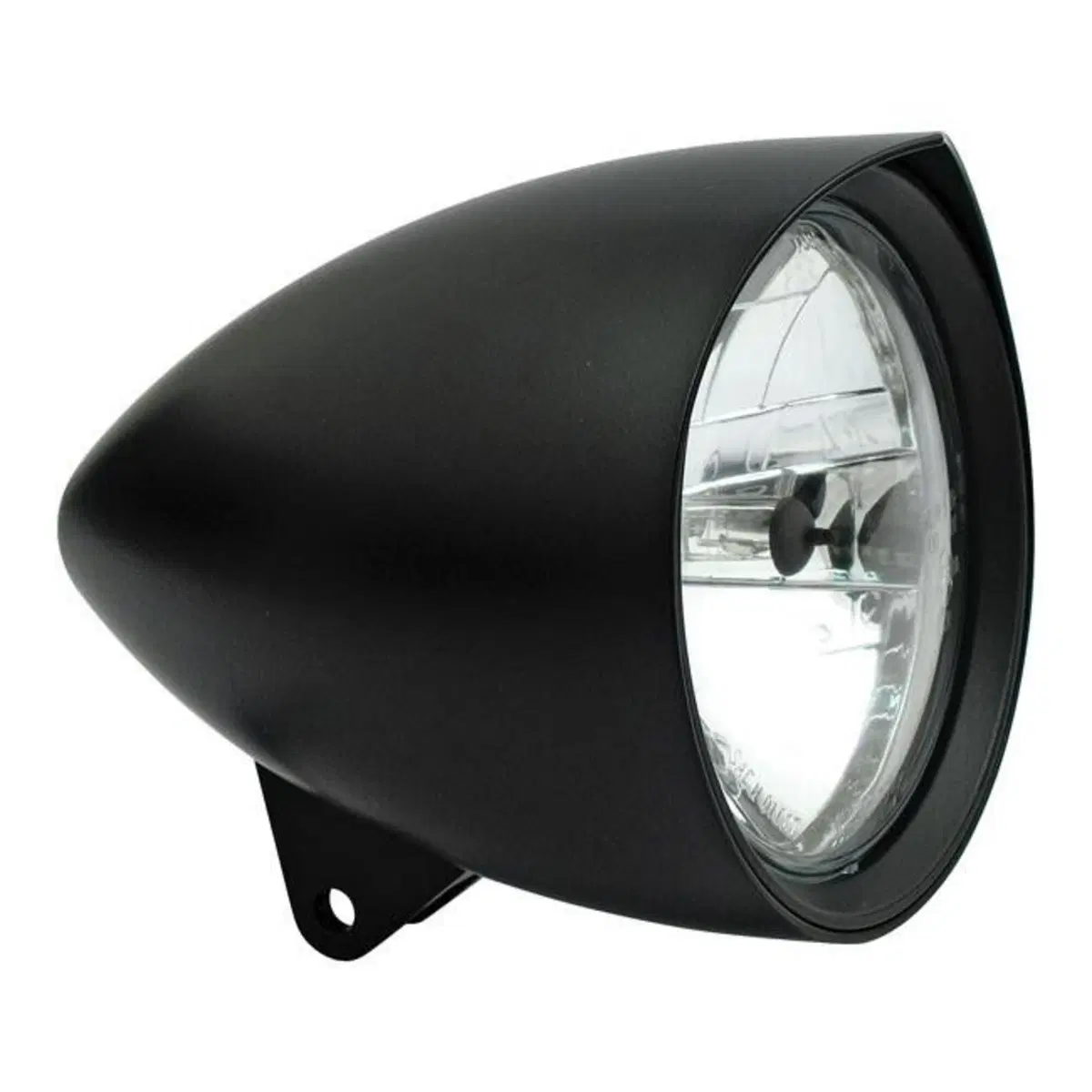 Faro anteriore 5 3/4''Smoothie omologato nero con 