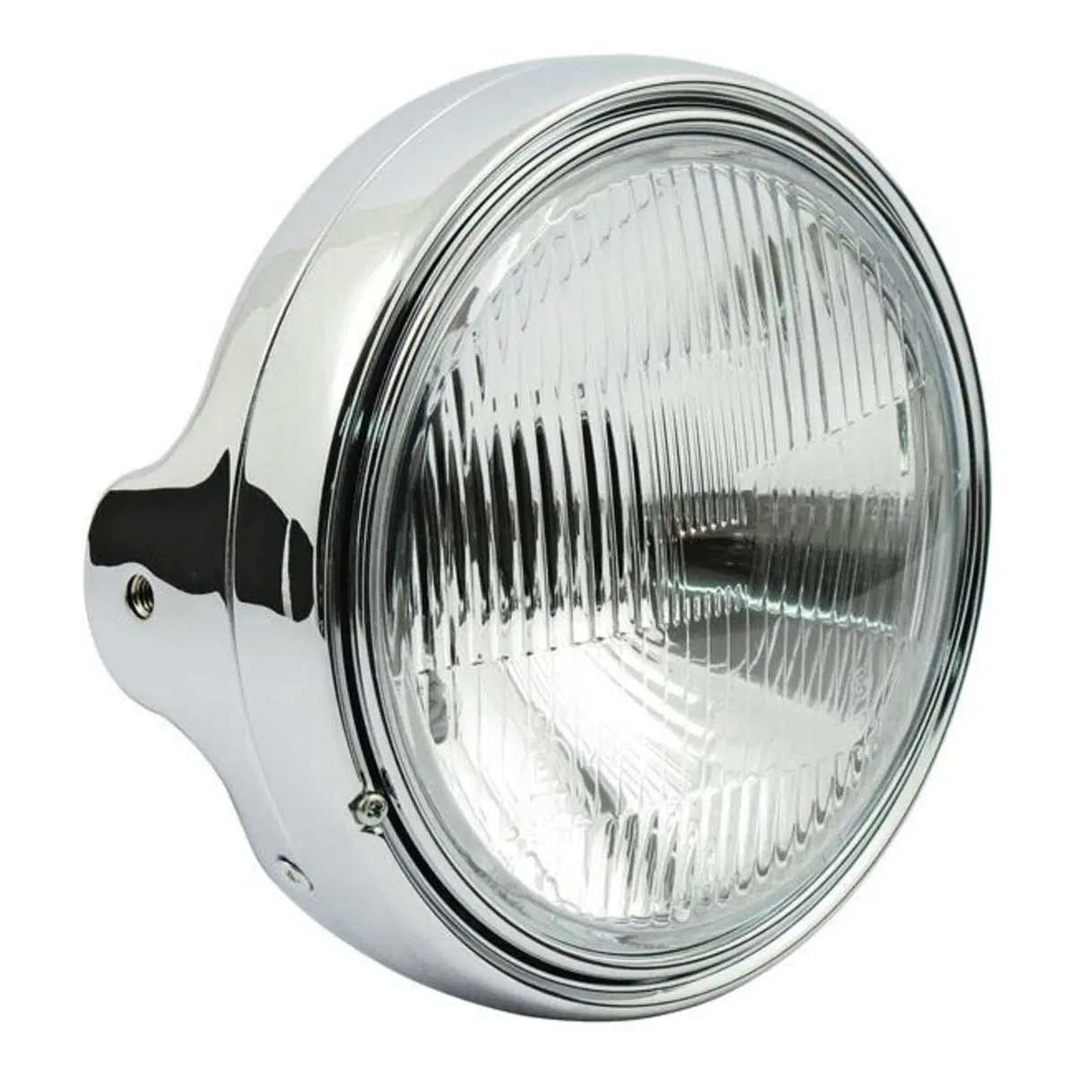 Faro anteriore 7'' Ltd omologato cromato Motorcycl 
