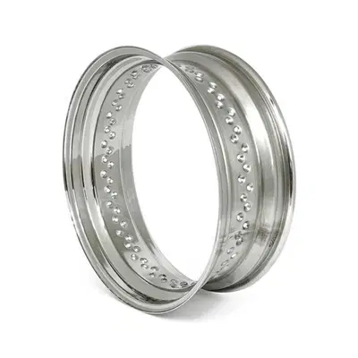 Cerchione 16x7 - 80 fori - inox lucido TTS 