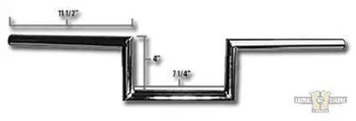 Manubrio Z Bar 1", alto 4", Largo 72cm, Cromato, s Jammer