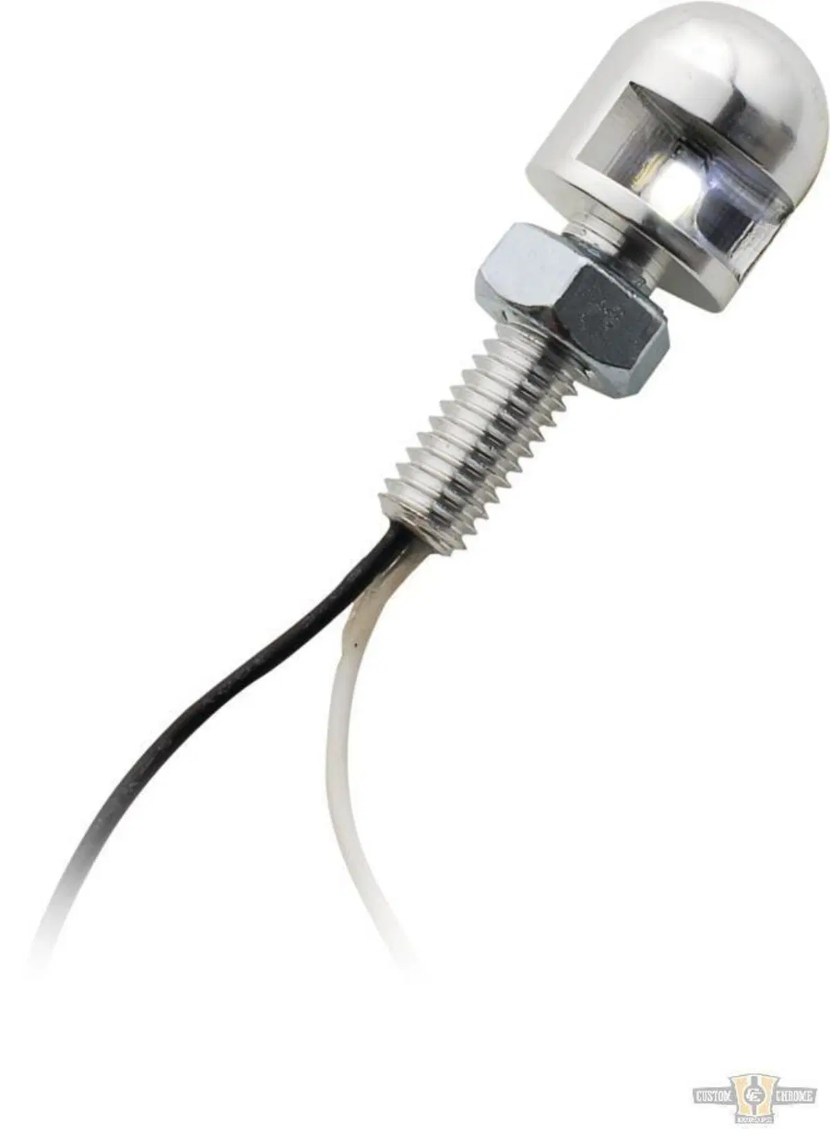 Luce targa LED cromata radiale Motorcycle Storehou 