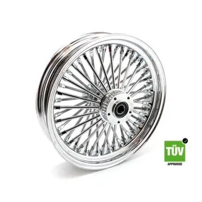 Ruota anteriore cromata Big Spoke 48 raggi 16&rdquo;x 3, 