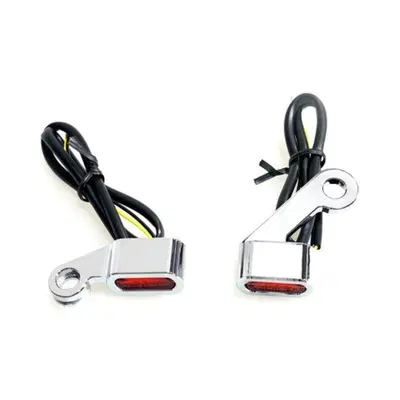Frecce cromate con lenti ambrate omologate a LED p 