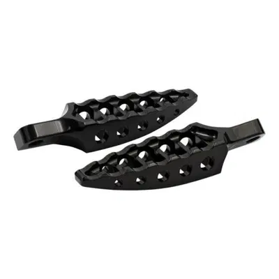 Pedaline RSD Moto nere lucide con attacco ruotato 