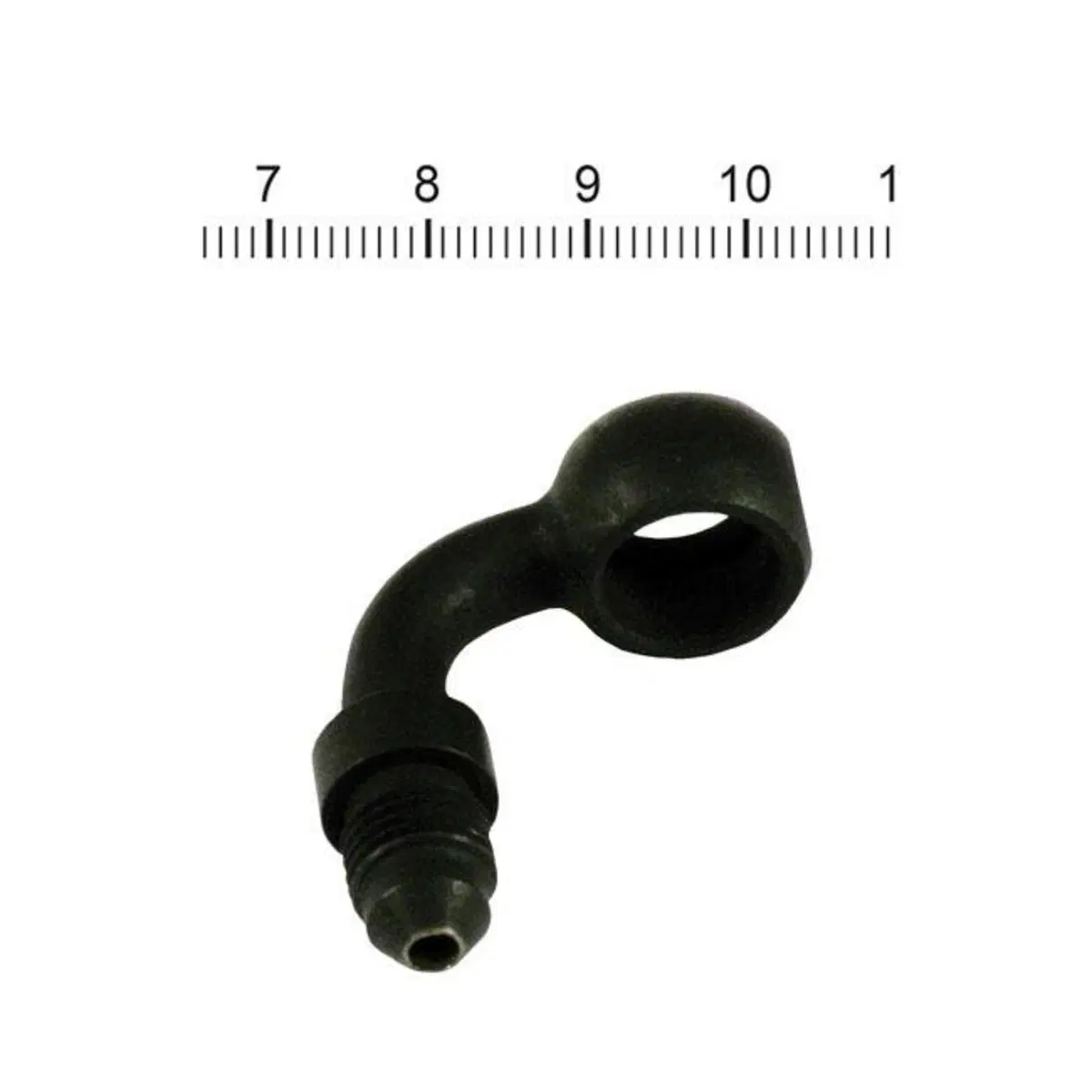 Raccordo nero 7/16" AN3 piegato 90 gradi (diametro Goodridge