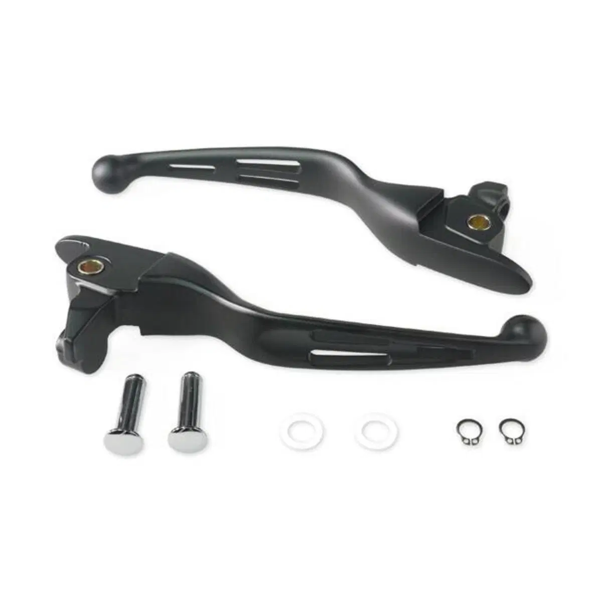 Leve freno e frizione nere con 3 asole per Touring Drag Specialties