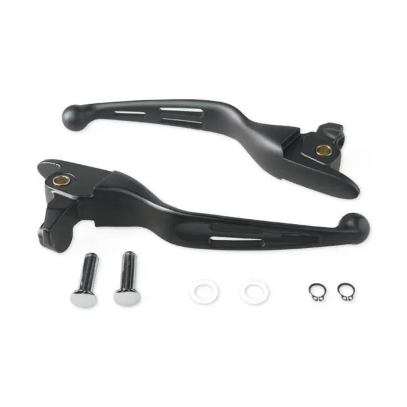 Leve freno e frizione nere con 3 asole per Touring Drag Specialties