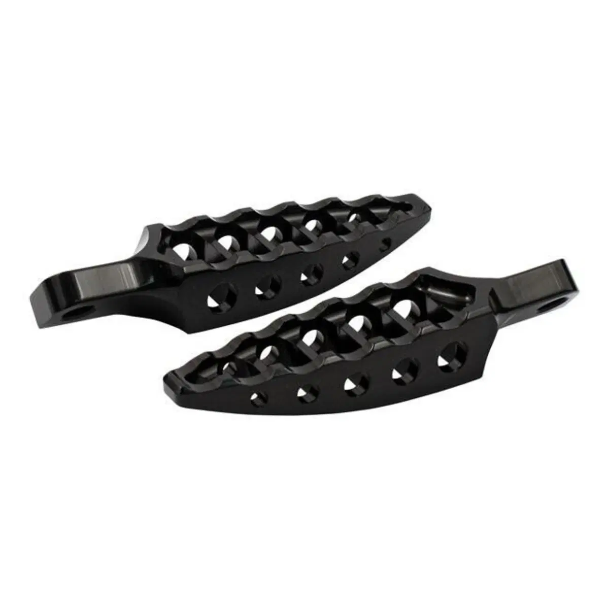 Pedaline RSD Moto nere lucide con adattatore masch 