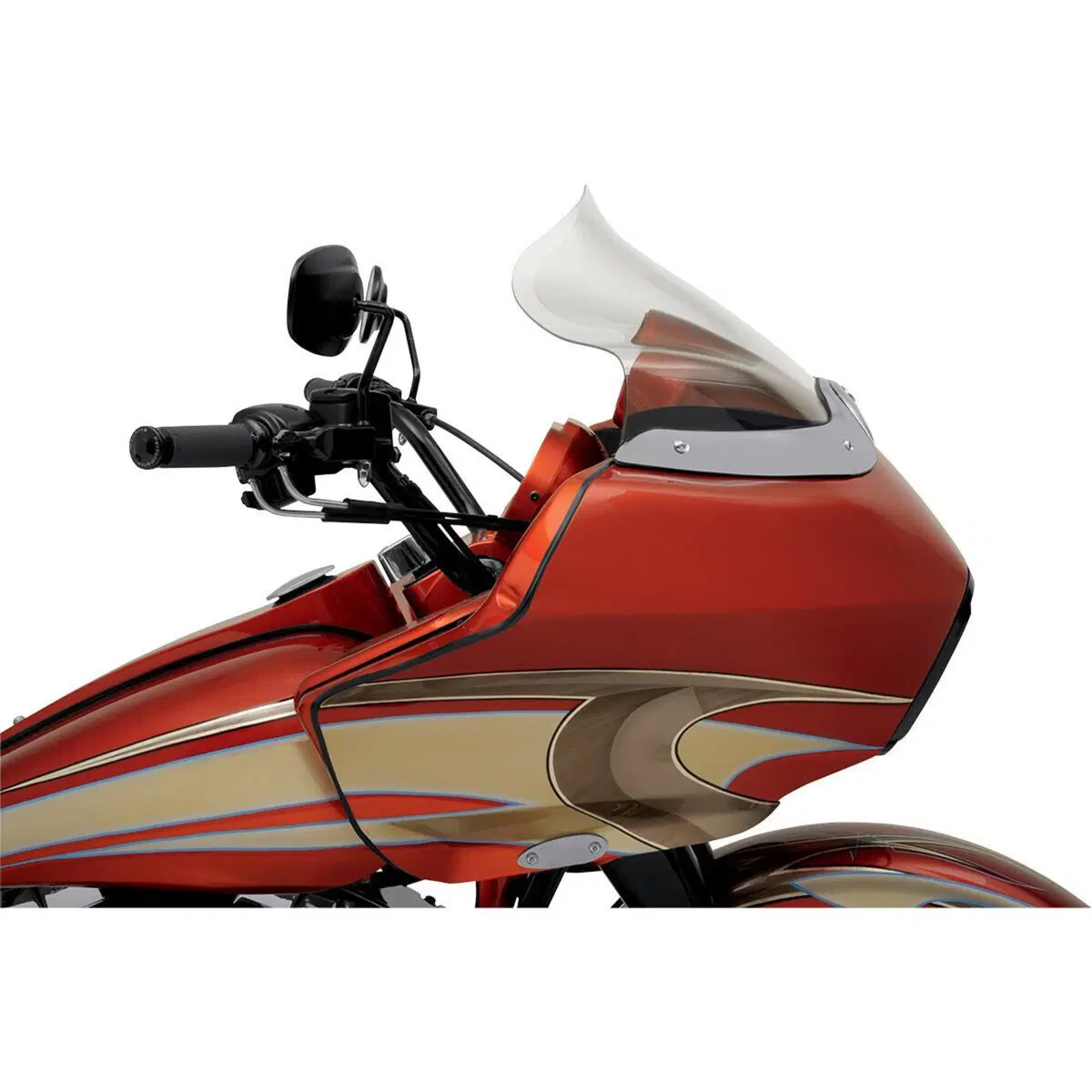 Parabrezza Klock Werks Flare fumè alto 30 cm per T