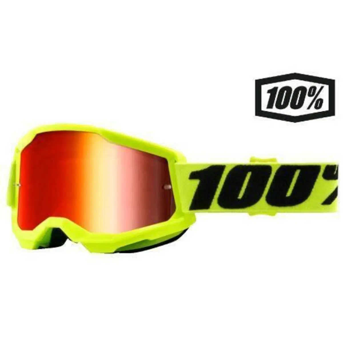 MASCHERA CROSS 100% STRATA 2 YELLOW 461236 100 %
