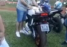 Epic fail: ecco come si arrostisce una Honda CBR [VIDEO]