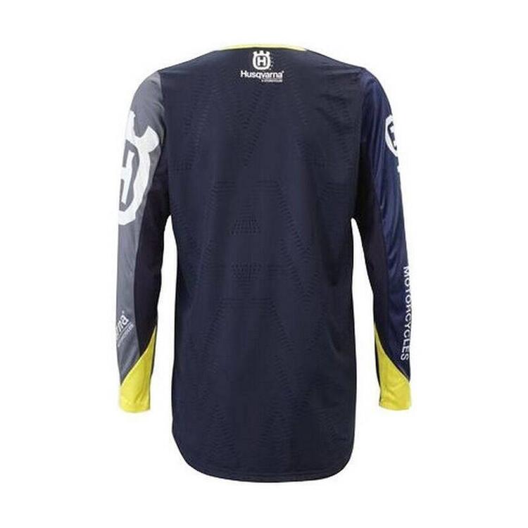 RAILED SHIRT BLU Maglietta MX ad alte prestazioni Husqvarna (2)