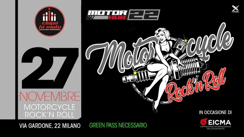 Motorycles &amp; Rock'n'Roll. Sabato 27 a Motorhub 22