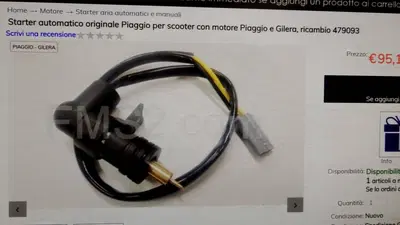 STARTER AUTOMATICO PIAGGIO E GILERA. COD. 479093