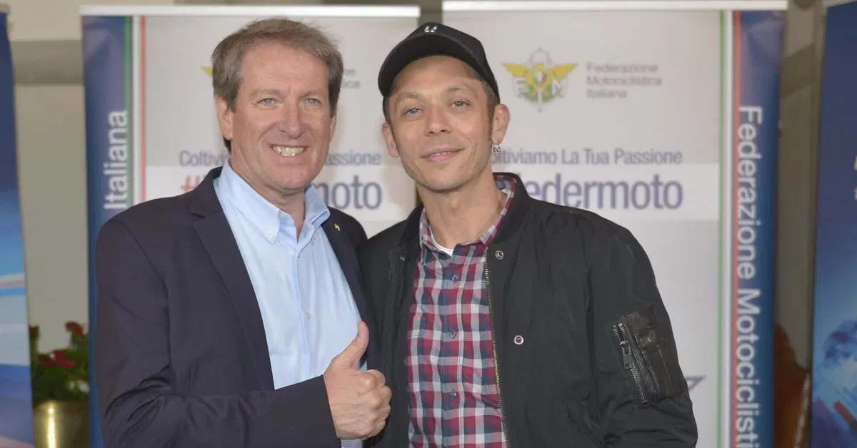 Antonio Cairoli e Valentino Rossi all'Evento Celebrativo dei 110 anni FMI a Riccione