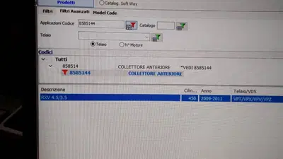 COLLETTORE ANT. PER APRILIA RXV 450 COD. 8585144