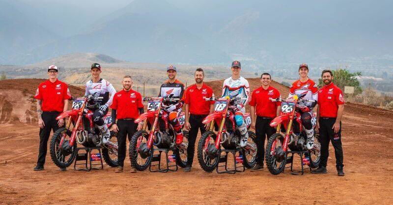 Il Team Honda HRC presenta la formazione 2022 nel Motocross USA