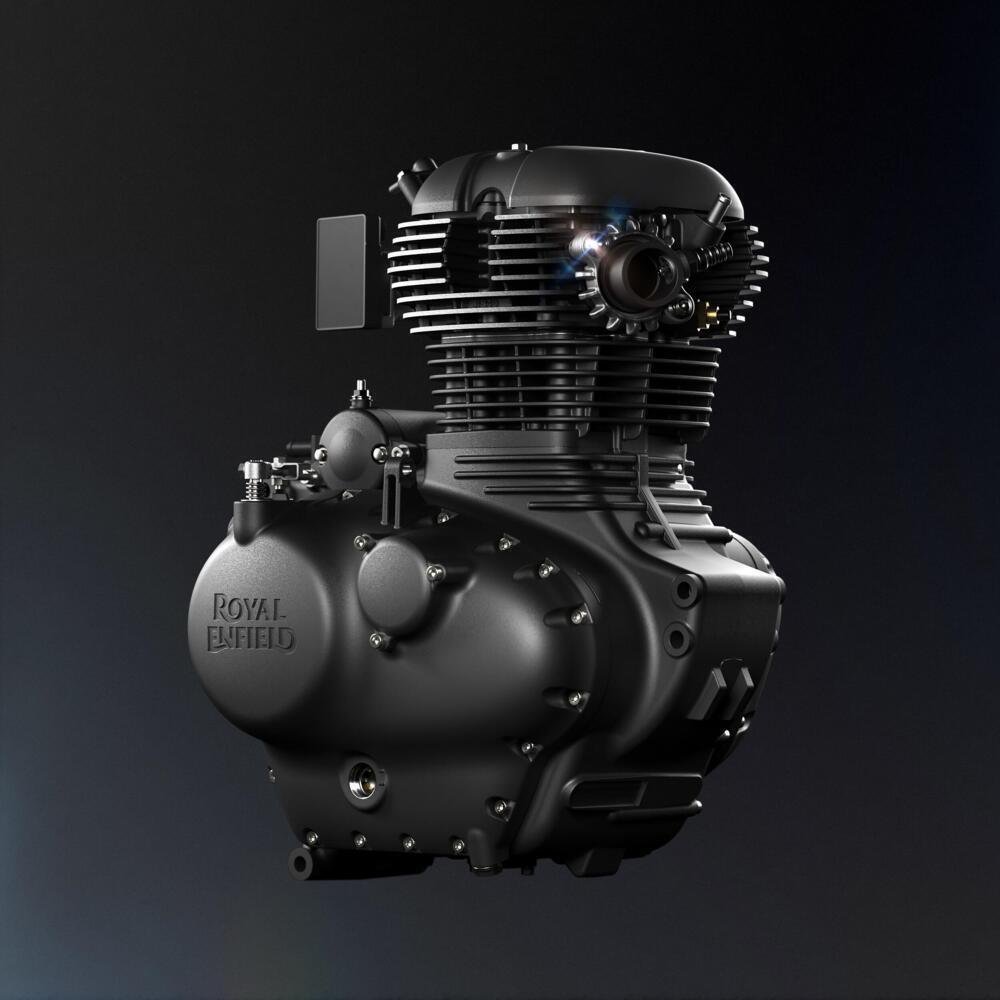 il motore da 350 cc che equipaggia la Meteor e la Classic
