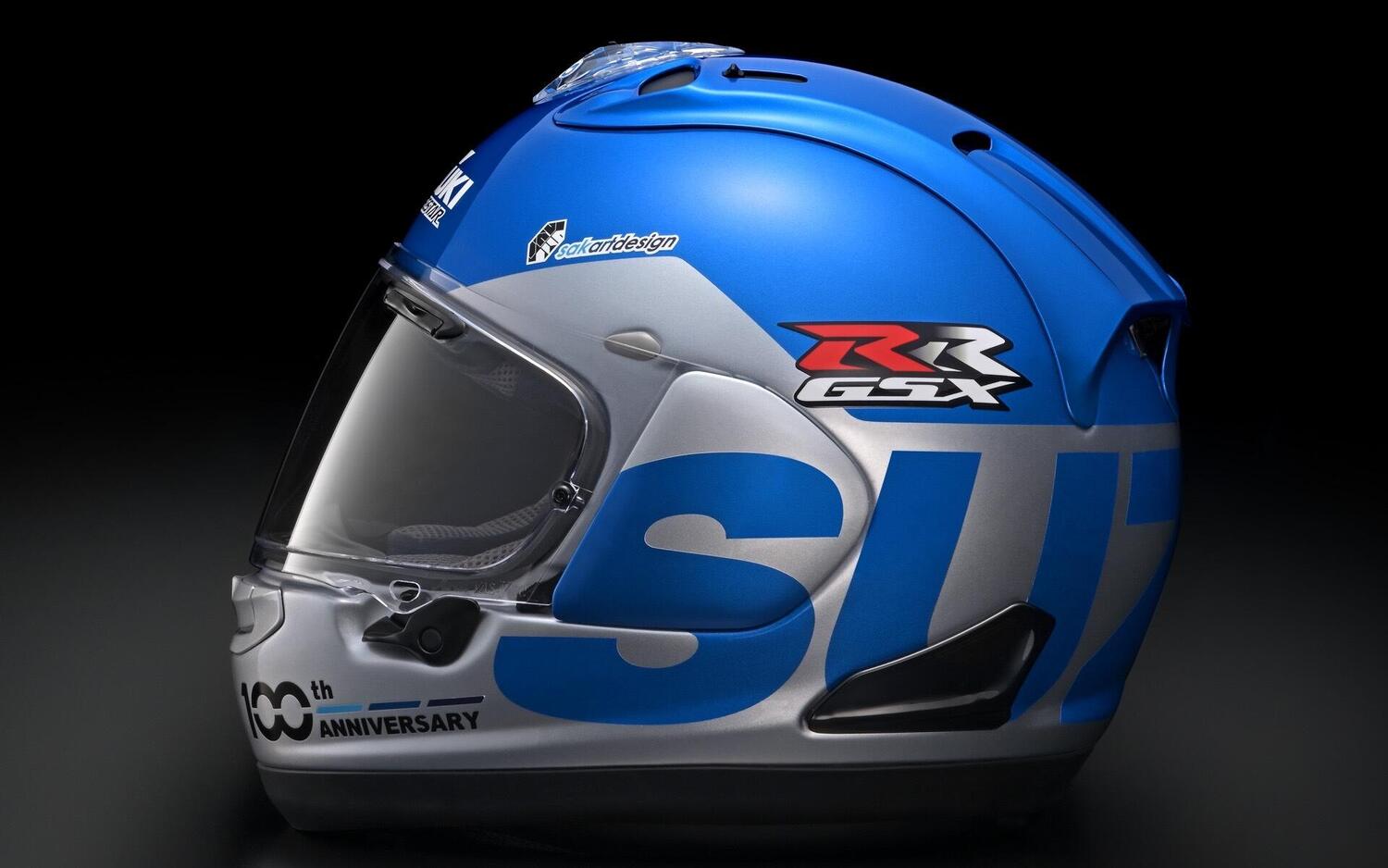 Suzuki, un Arai celebrativo per il 100° anniversario