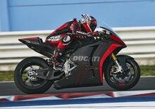 MotoGP, le prime immagini della Ducati MotoE V21L