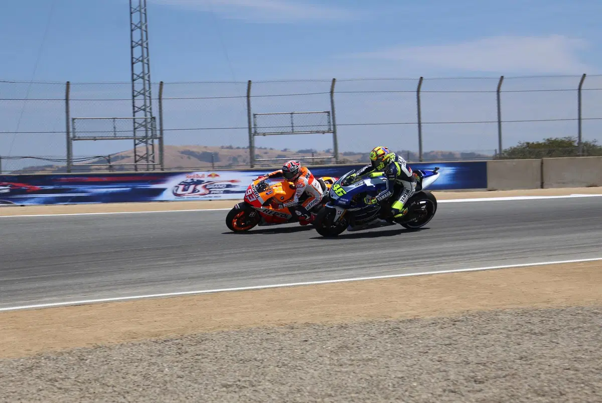 MotoGP. Laguna Seca, Rossi, Marquez e il sorpasso (al Cavatappi) che non c'era (5)