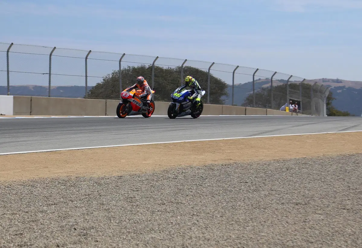 MotoGP. Laguna Seca, Rossi, Marquez e il sorpasso (al Cavatappi) che non c'era (2)