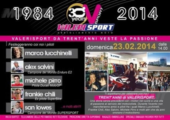 Domenica 23 febbraio Valerisport festeggia 30 anni di attività