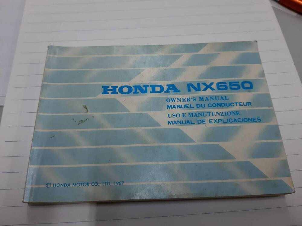 Uso manutenzione Honda NX 650 dominator