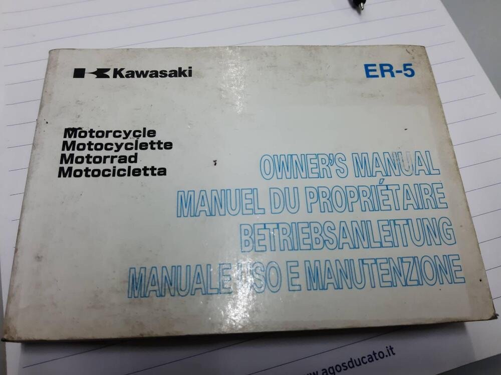 Manuale Kawasaki ER 500