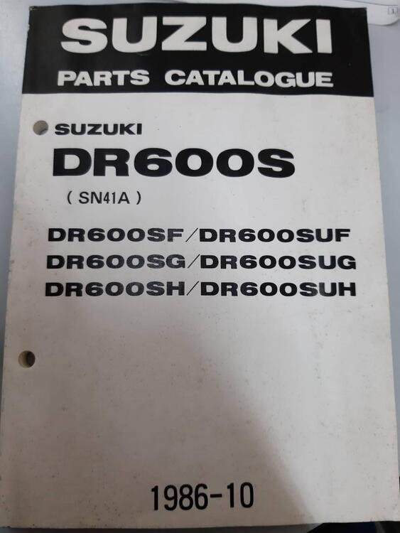 Catalogo ricambi Suzuki DR 600 S