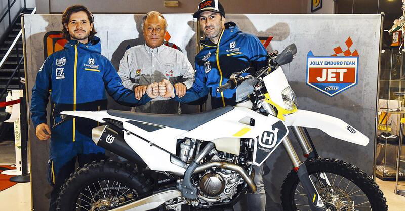 Alex Salvini con Husqvarna Jet Zanardo