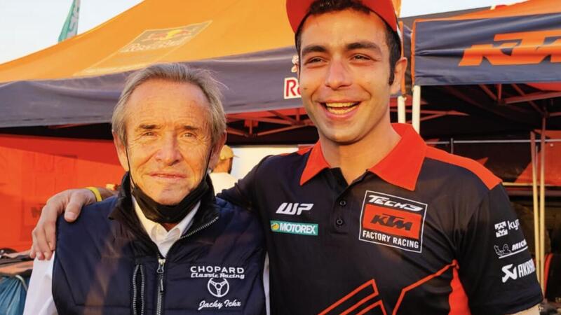 Dakar 2022. La leggenda Jacky Ickx e il gi&agrave; leggendario Danilo Petrucci [VIDEO]