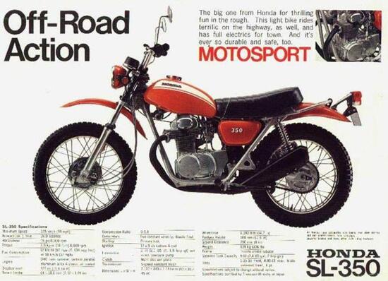 Una pubblicità Honda del 1970