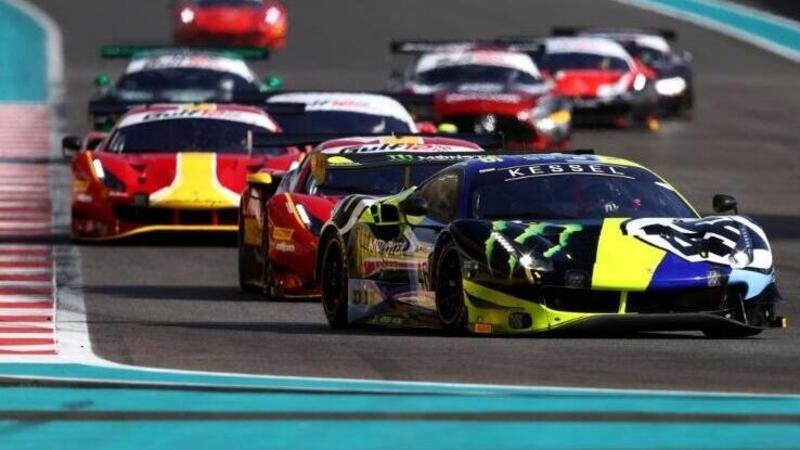 La Ferrari di Valentino Rossi terza alla 12 Ore del Golfo con Marini, Salucci e Fumanelli