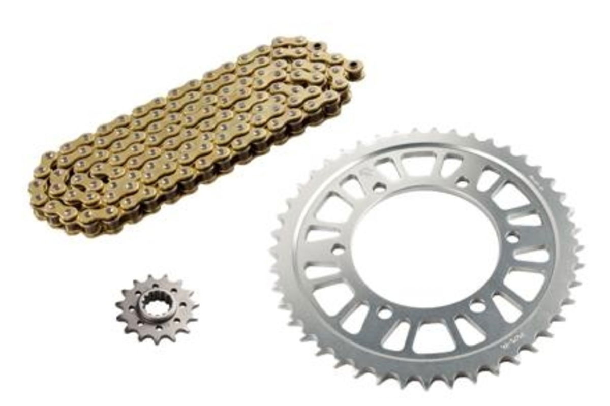 KIT TRASMISSIONE CATENA CORONA E PIGNONE DID HONDA CB 900 F 919 HORNET 2002 2007 Detail - Foto 7