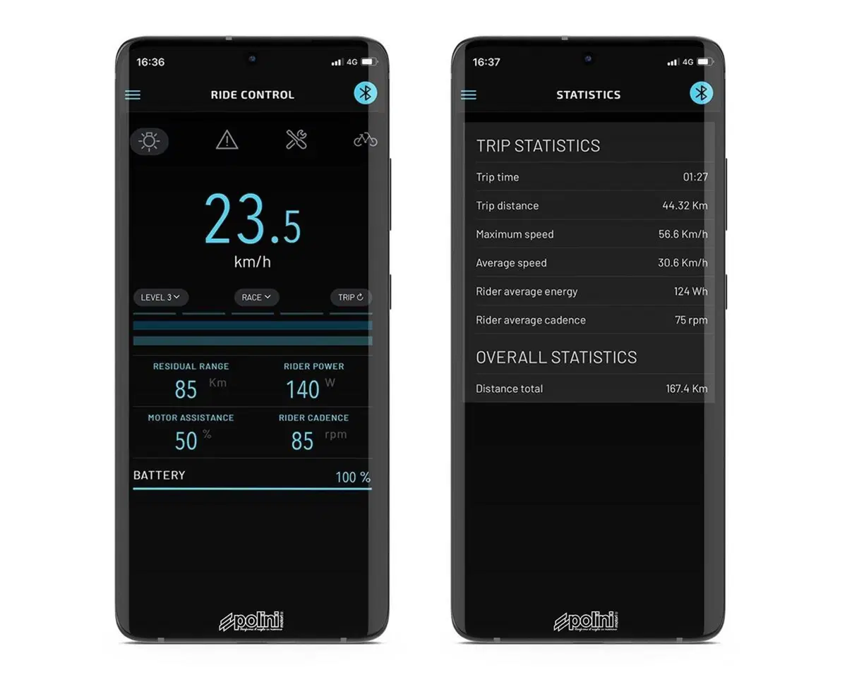 Polini. Nuova app eBike (3)
