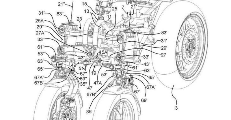 Tre ruote Aprilia: spunta un altro brevetto