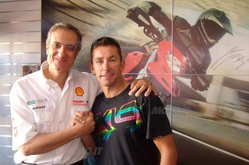 Troy Bayliss con Giovanni Blanco