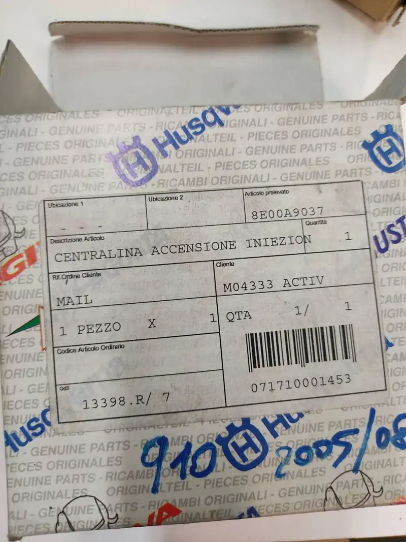 CENTRALINA ACCENSIONE INIEZIONE 5SM COD.8E00A9037 MV Agusta (7)