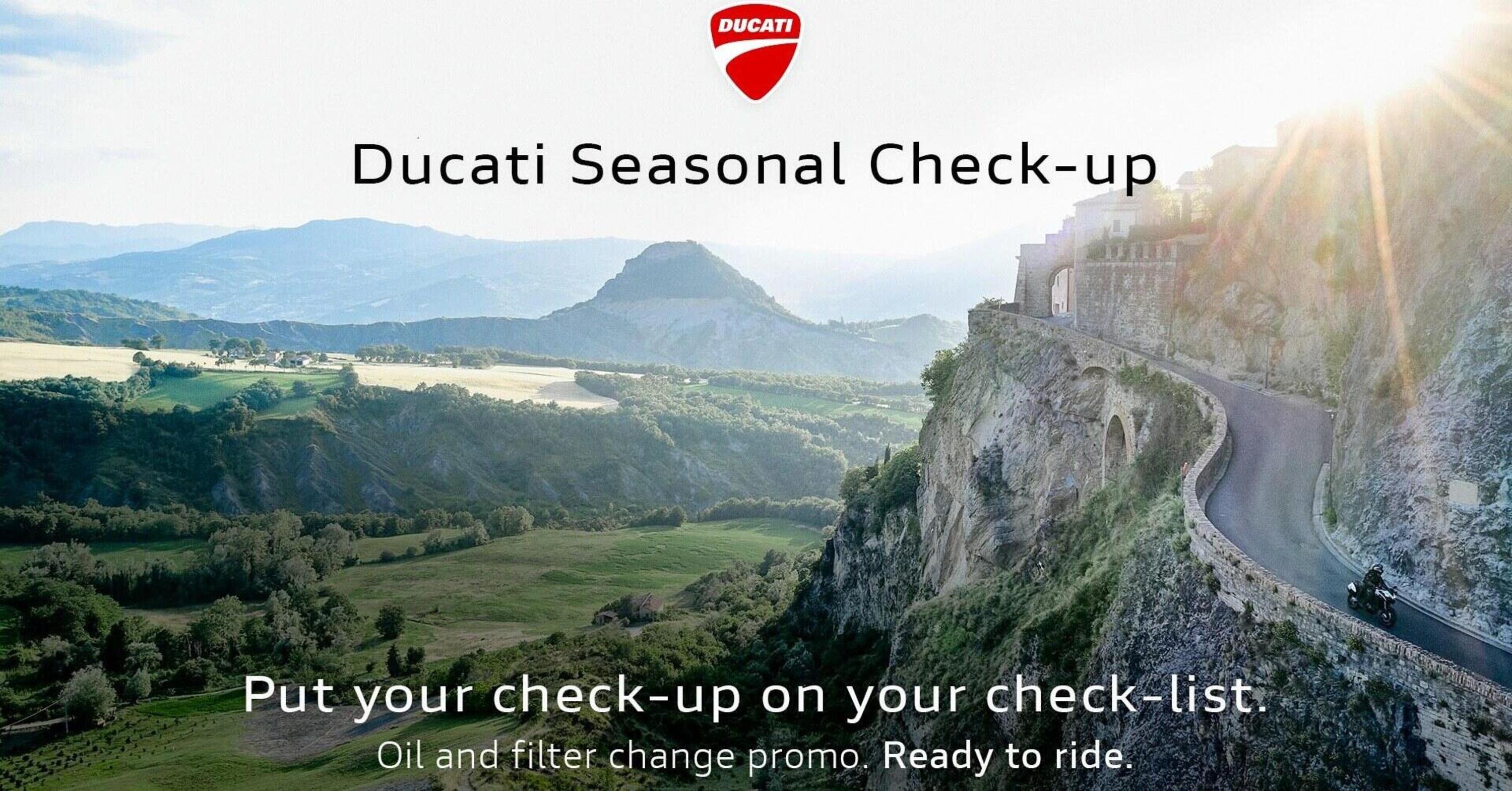 Ducati Seasonal Check-up: sconto sulla manutenzione