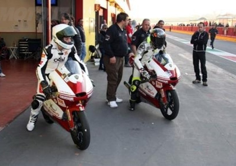 Il Cruciani Racing team impegnato in una sessione di test al Mugello