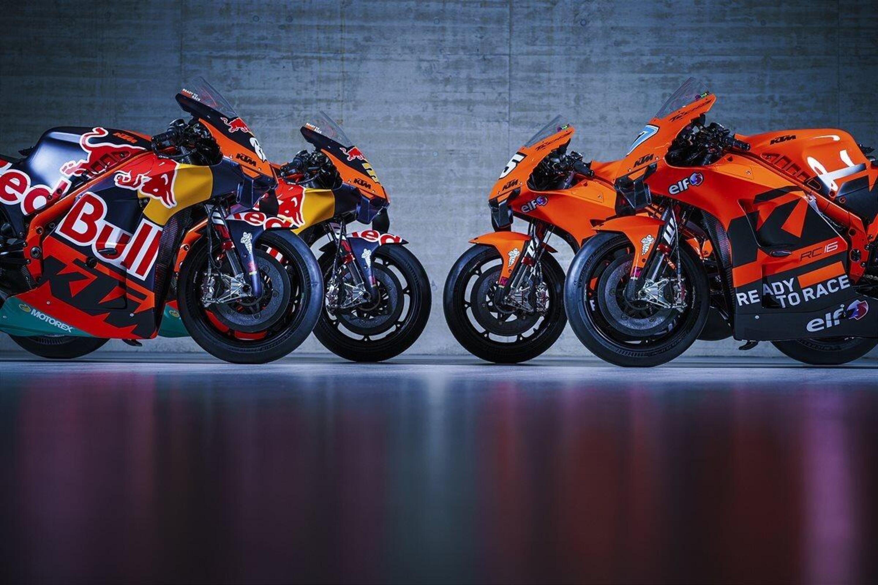 KTM RC16: quattro le MotoGP ufficiali per il 2022 [GALLERY]