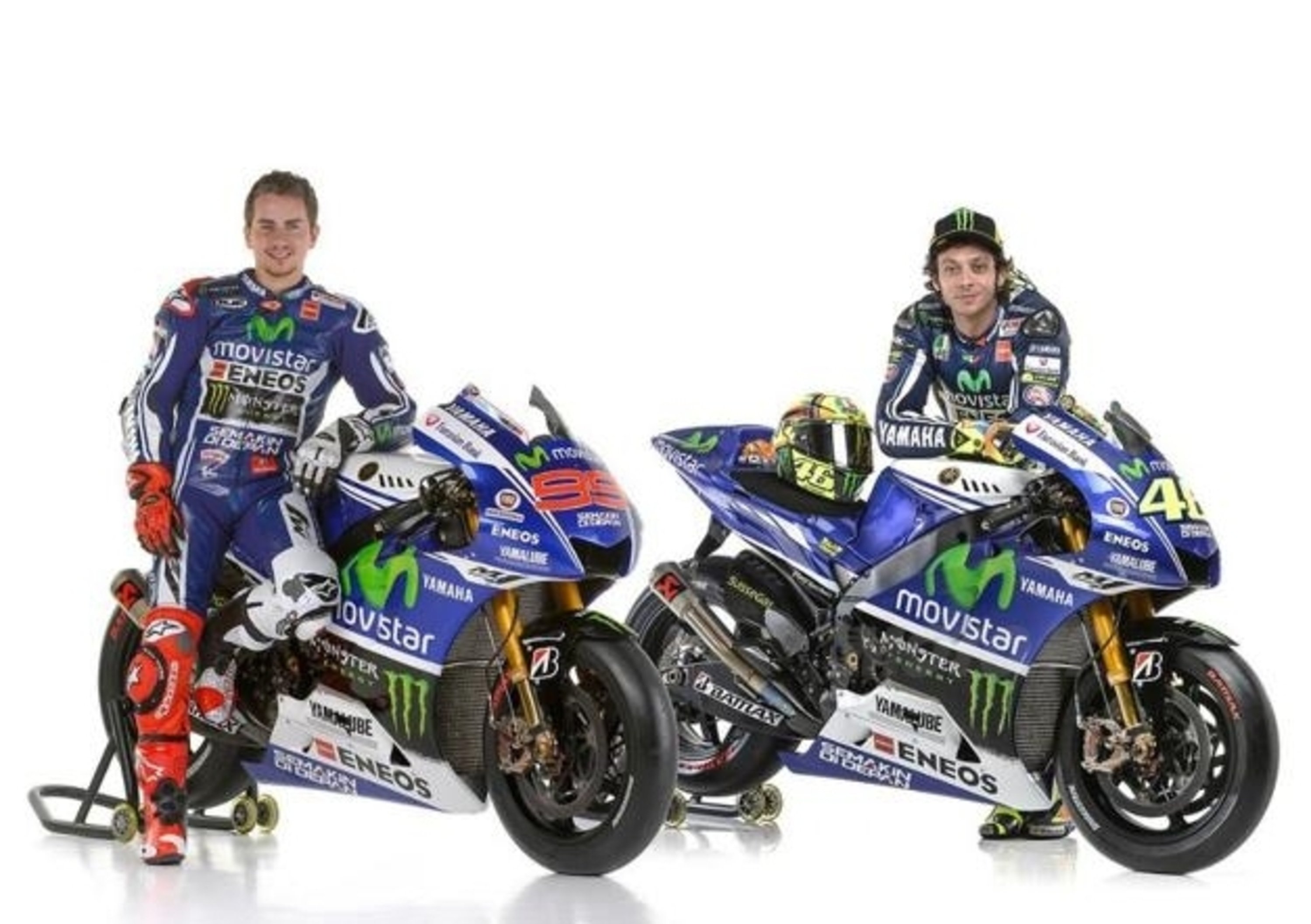 Yamaha MotoGP, ecco la livrea ufficiale di Rossi e Lorenzo