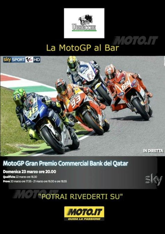 La MotoGP si vede al Bar. E si commenta in video