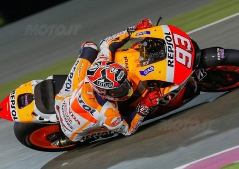 Marquez vince il GP del Qatar. Rossi 2&deg;