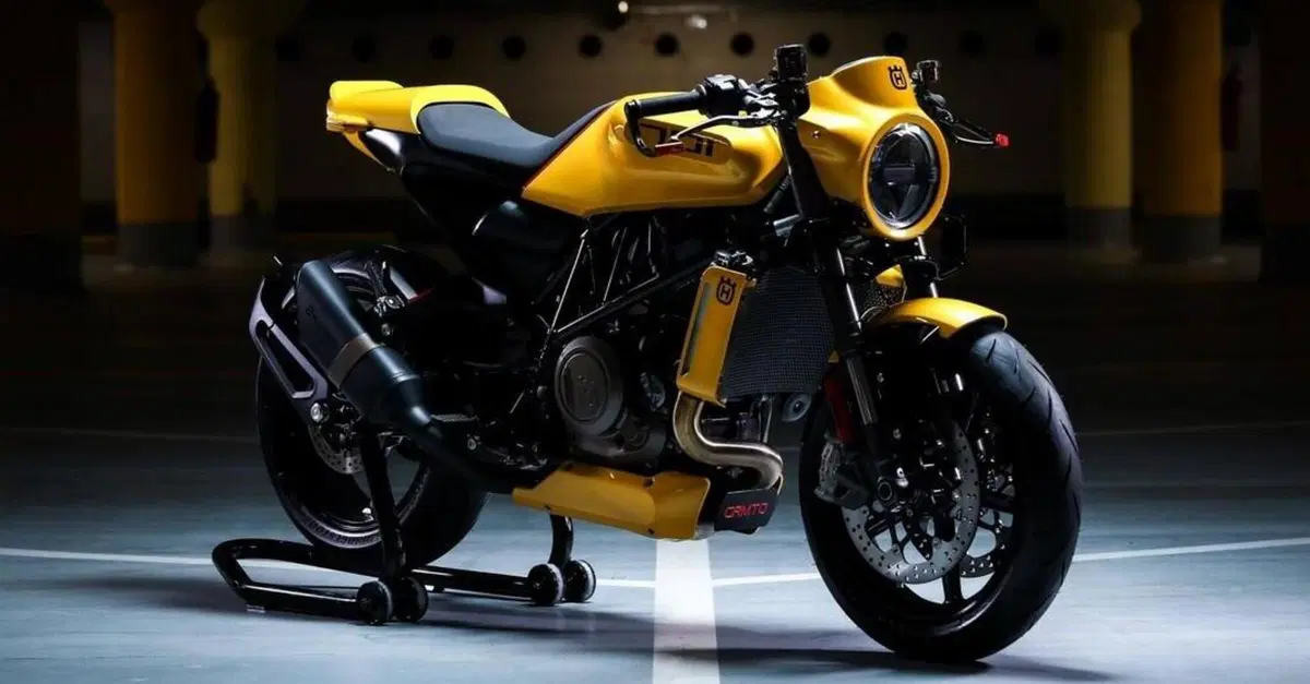 "Yellow Arrow" by Gas &amp; Retro: dalla Slovenia un'inusuale Husqvarna Vitpilen 701 