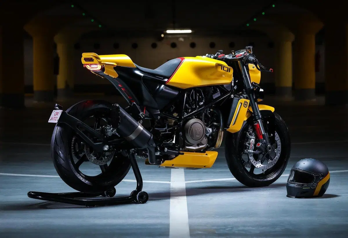 "Yellow Arrow" by Gas&Retro: dalla Slovenia un'inusuale Husqvarna Vitpilen 701  (5)
