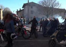 Corteo di motociclette per l’ultimo saluto a Lorenzo Parelli