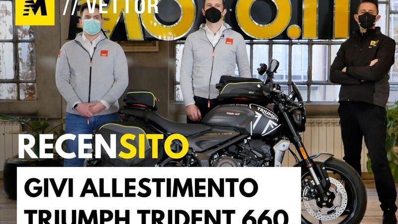 Givi. Allestimento completo per Triumph Trident 660 e moto naked sportive