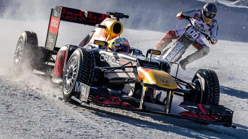 F1 VS Speedway, Verstappen VS Zorn. La sfida &egrave; sul ghiaccio [VIDEO]